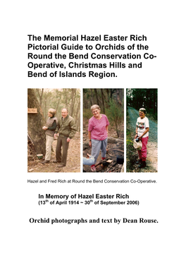 Hazel Easter Rich Orchid Field Guide