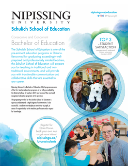 Bachelor of Education Program at Nipissing University