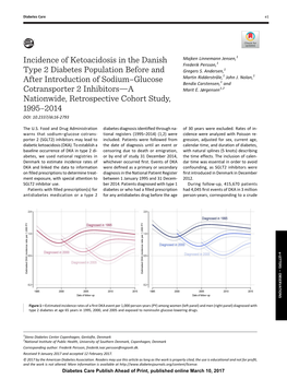 Incidence of Ketoacidosis in the Danish Type 2 Diabetes Population