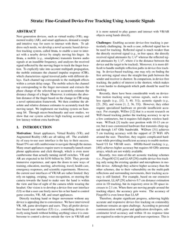 Fine-Grained Device-Free Tracking Using Acoustic Signals