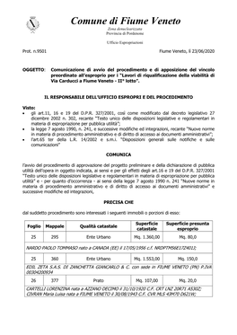 Comune Di Fiume Veneto Zona Denuclearizzata Provincia Di Pordenone