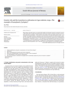 Article-Honeybush-Genetic-Risk-And