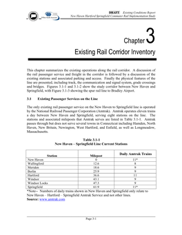 Chapter3 Existing Rail Corridor Inventory