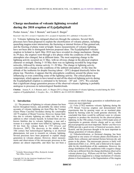 Charge Mechanism of Volcanic Lightning Revealed During the 2010 Eruption of Eyjafjallajokull