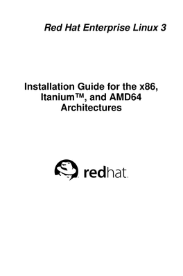 Red Hat Enterprise Linux 3 Installation Guide For