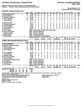 Box Score Hawks