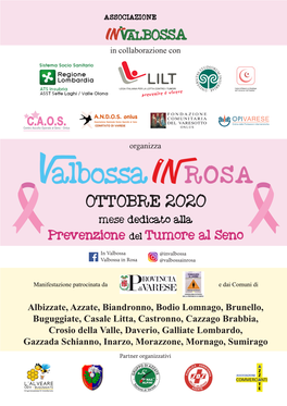 OTTOBRE 2020 Mese Dedicato Alla Prevenzione Del Tumore Al Seno