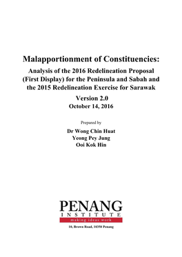 Malapportionment of Constituencies