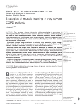 Strategies of Muscle Training in Very Severe COPD Patients