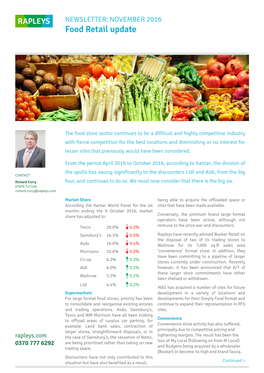 Food Retail Update