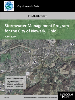 Stormwater Management Program for the City of Newark, Ohio April 2009