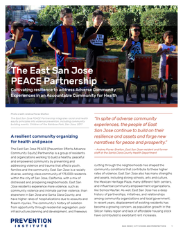 The East San Jose PEACE Partnership Cultivating Resilience to Address Adverse Community Experiences in an Accountable Community for Health