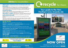 Balladoole Recycling Leaflet