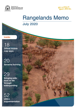 Rangelands Memo July 2020