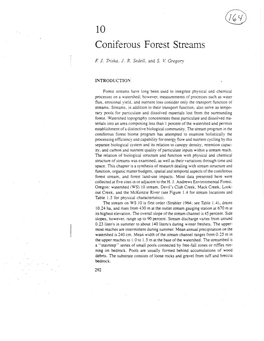 10 Coniferous Forest Streams