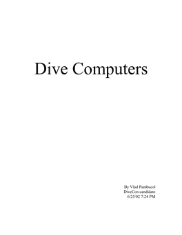 Dive Computers