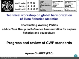 CWP Ad-Hoc Task Group on Reference Harmonization For