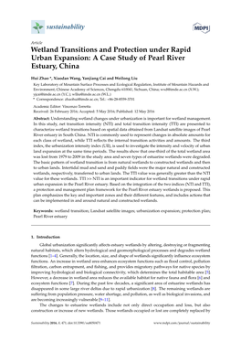 A Case Study of Pearl River Estuary, China