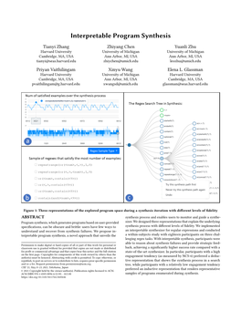 Interpretable Program Synthesis