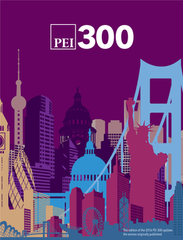 This Edition of the 2016 PEI 300 Updates the Version Originally Published