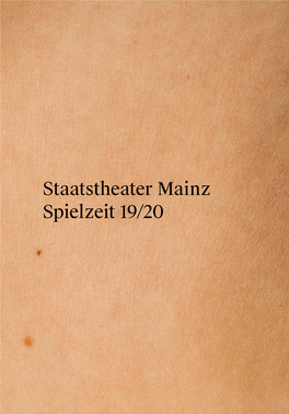 Staatstheater Mainz Spielzeit 19/20 1