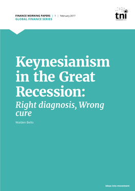 Keynesianism in the Great Recession Paper