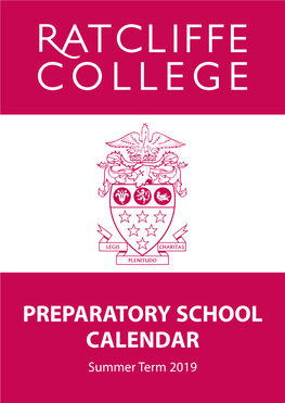 PREPARATORY SCHOOL CALENDAR Summer Term 2019 Term Dates