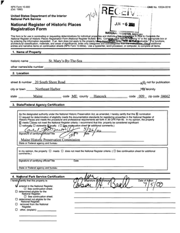 National Register of Historic Places Continuation Sheet ST