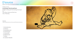 Limited Animation Budget Cutting and Time Saving Technique by Prof