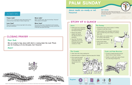 Palm Sunday E G