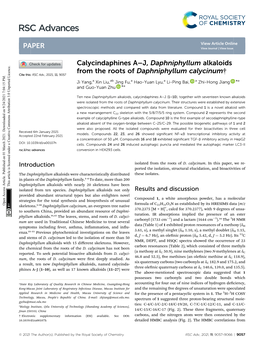 Calycindaphines A–J, Daphniphyllum Alkaloids from the Roots of Daphniphyllum Calycinum