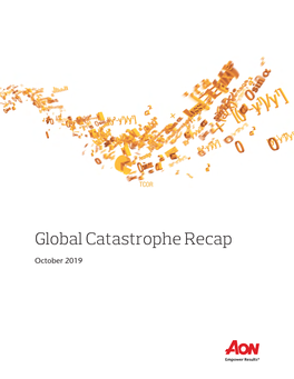 Aon's Global Catastrophe Recap October 2019