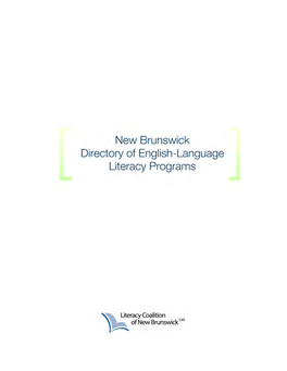 New Brunswick Directory of English-Language Literacy Programs