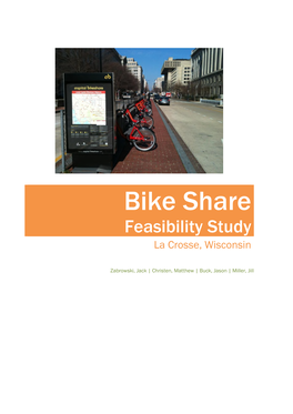 Bike Share Feasibility Study La Crosse, Wisconsin