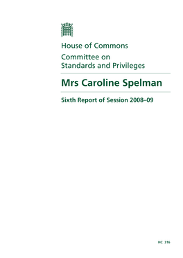 Mrs Caroline Spelman