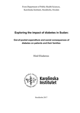 Exploring the Impact of Diabetes in Sudan