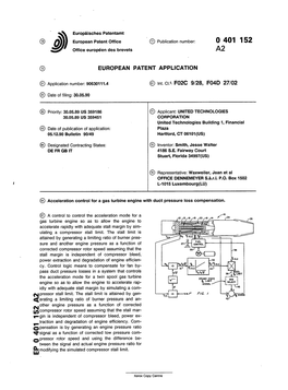 Acceleration Control for a Gas Turbine Engine with Duct Pressure Loss Compensation