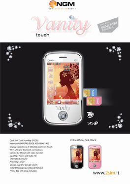 Data Sheet Vanity Touch