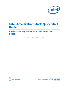 Intel Acceleration Stack Quick Start Guide