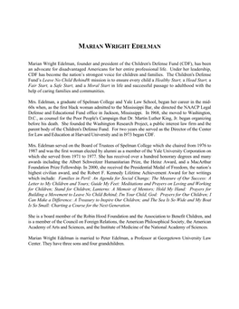 Marian Wright Edelman