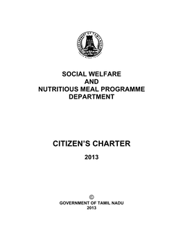 Social Welfare and Nutritious Meal Programme Department