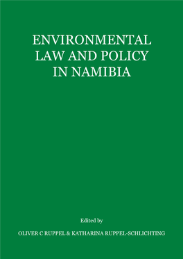 Draft Environmental Law and Policy for Namibia 2011