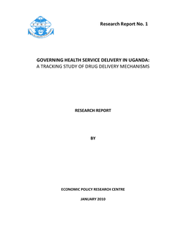 Research Report No. 1 GOVERNING HEALTH