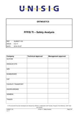 FFFIS Train Interface