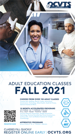 Fall Adult Evening Brochure 2021