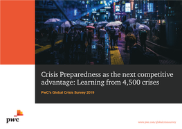 Pwc's Global Crisis Survey 2019