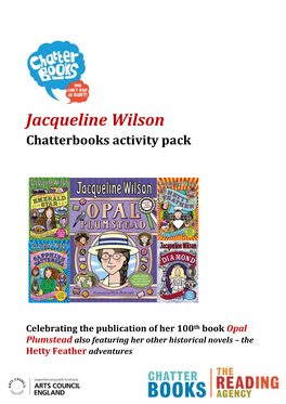 Jacqueline Wilson Chatterbooks Activity Pack