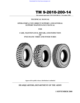 TM 9-2610-200-14, 1 November 1990