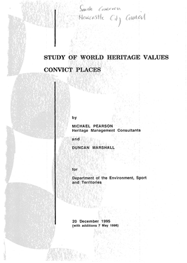 World Heritage Values Convict Places