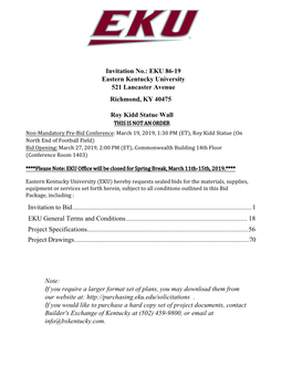 March 27, 2019, 2:00 PM (ET), Commonwealth Building 14Th Floor (Conference Room 1403)